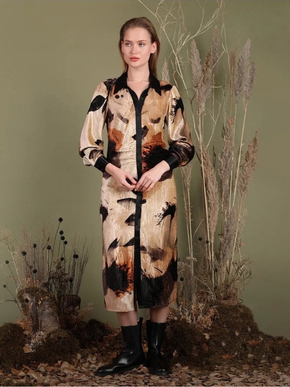 NWT Bl^nk London Anthropologie Lainey Shirt Dress